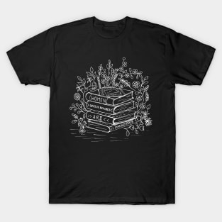 WOMEN WITH BOOK ARE DANGEROUS T-Shirt